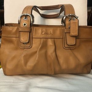 Authentic Coach Tan Satchel